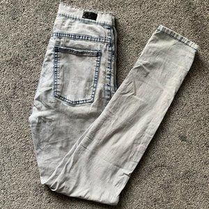 Acid Wash High-Waisted Jeans